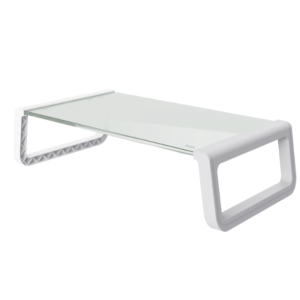 Trust Monta stand za monitor,kaljeno staklo, 50×20 cm,bijeli