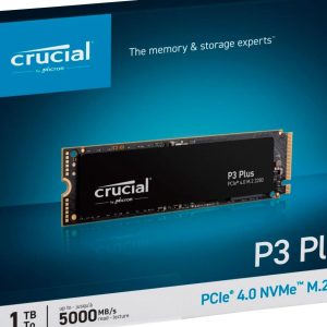 Crucial SSD P3 Plus 1TB NVMe3,5000/3600 MB/s,PCIe Gen 4 x4