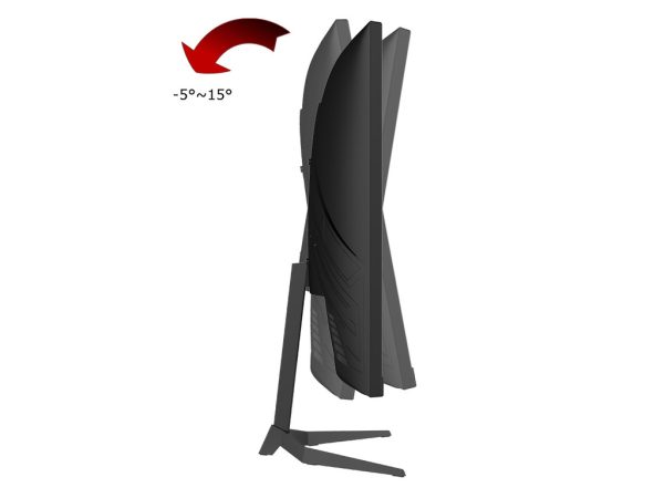 LC-Power Gaming Monitor 23,6"Curved, VA Panel, FHD, 165Hz,1920x1080, 2xHDMI, 2x DP, Audio out - Image 3